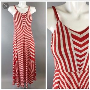 Anthropologie Lilka striped maxi dress